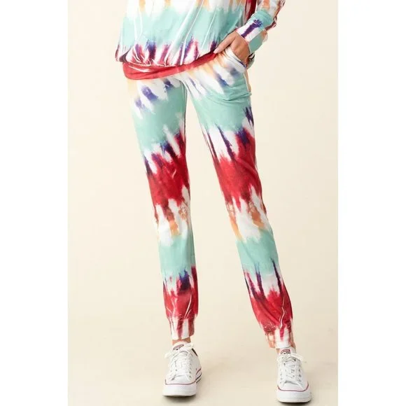 Blumin Ink Art Tie Dye Jogger Set